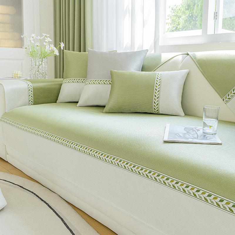 Fresh Sofa Cushion Summer Ice Silk Summer Mat Non-Slip Cover Cover Towel Sofa Towel