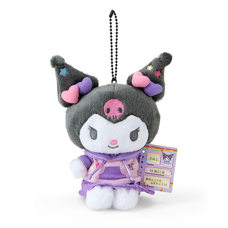 

Sanrio Mascot holder (nostalgic profile book) Kuromi stuffed keychain 932833