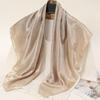 Printed Square Scarf Line Foulard Headband Silk Scarf New Hair Wrap  Women