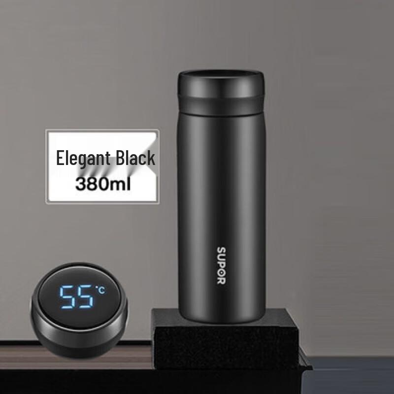 Supor Smart Stainless Steel Thermal Mug with Tea Infuser