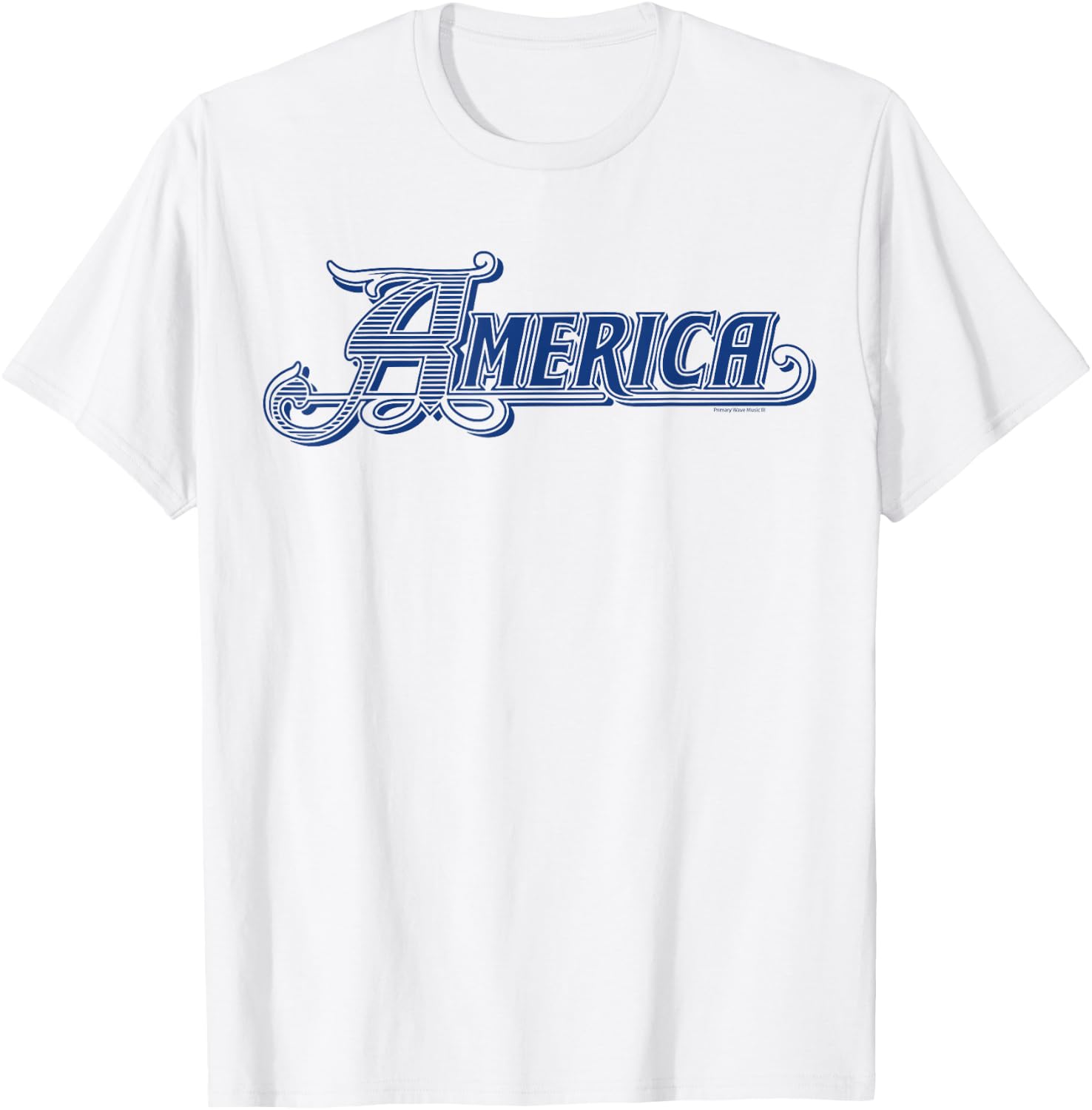 Official America the Band Blue Logo T-Shirt Unisex T-Shirt S