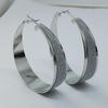 Trendy Frosted Circle Earrings - European & American Rock Nightclub Style