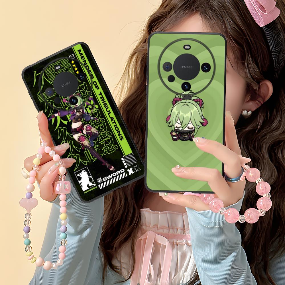 Game GI Kuki Shinobu Mobile Phone Case for Huawei Mate 60 50 40 30 20 10 Pro Plus Lite E 5G Colorful Printing Cover Cover Pretty