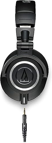 Audio-Technica ATH-M50x Professional Studio Monitor Headphones, Black