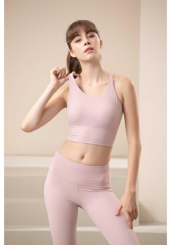 2026 Women's Shockproof Cross Back Sports Bra - Push-Up, Quick-Dry, Breathable Fitness Bra.