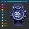 YIKAZE Men's Sports Watches Waterproof Luminous Men Sport Watch Multifunction LED Digital Watch Fitness Electronic Watch for Kid