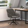 Day and Night - Day and Night Dark Gray Velvet Swivel Office Chair
