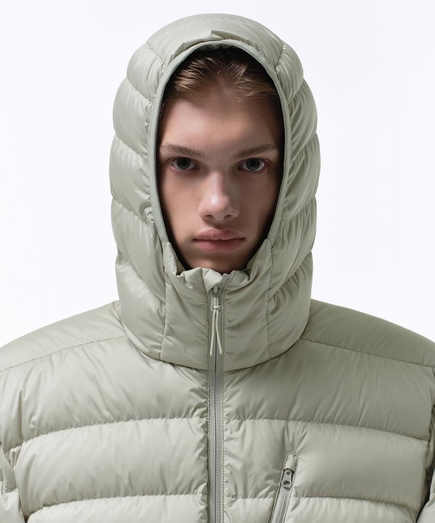 Musinsa Standard [City Leisure] Hooded Light Down Jacket [Pistachio]