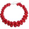 Acrylic Women's Necklace Vintage Jewelry for Women Trendy Resin Beaded Necklace  Dress Accessories