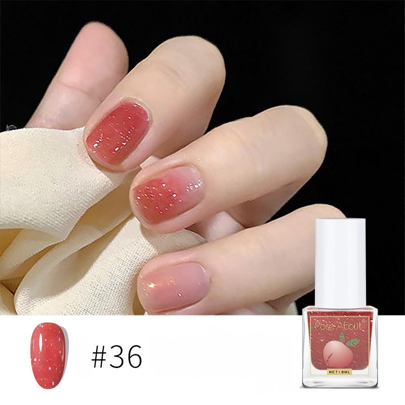 

Лак для ногтей на водной основе, прозрачный цвет, без запекания, долговечный, отрываемый, прозрачный глянцевый лак для ногтей 36