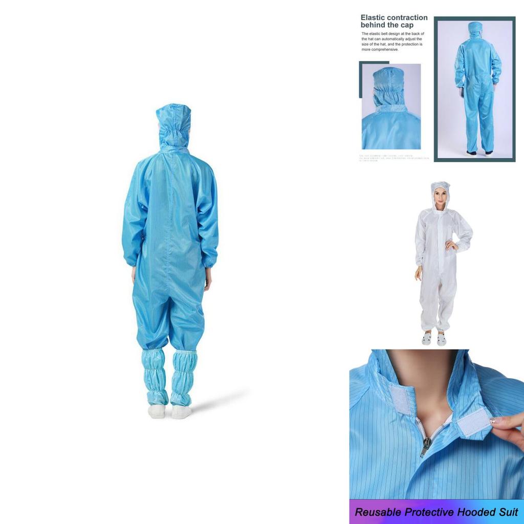 Advanced Splashproof Protective Overalls Suit With Breathable Ear Net Design
