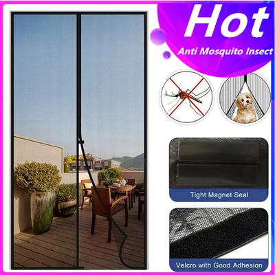 Verão anti mosquito cortina de porta tela magnética cortina de porta malha fechamento automático tela da porta rede da cozinha malha