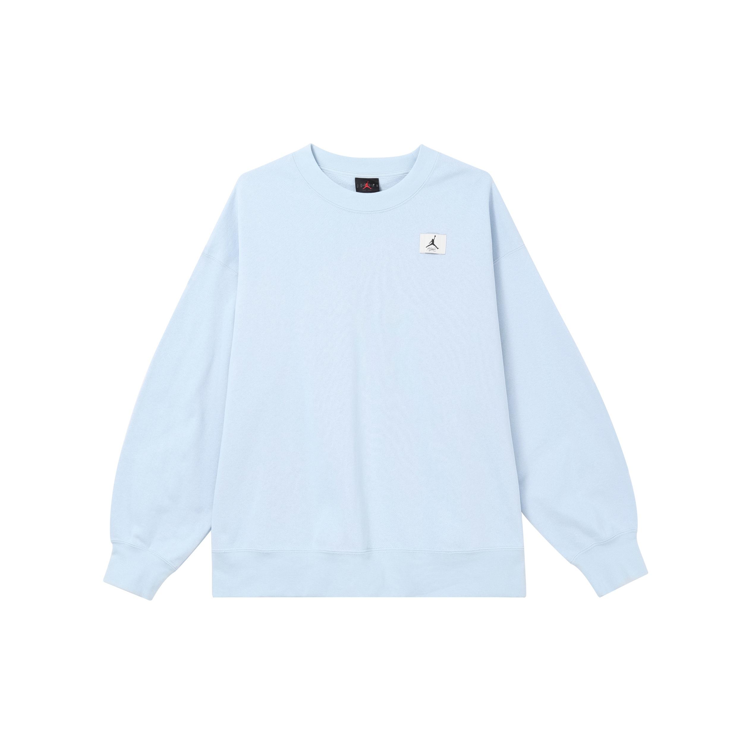 (WMNS) Air Jordan Flight Fleece Sweatshirt Blue Women s DQ4600-411 L