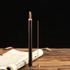 Ebony Screw-Top Incense Holder with Brass Inlay - 10g Incense Stick Tube Storage