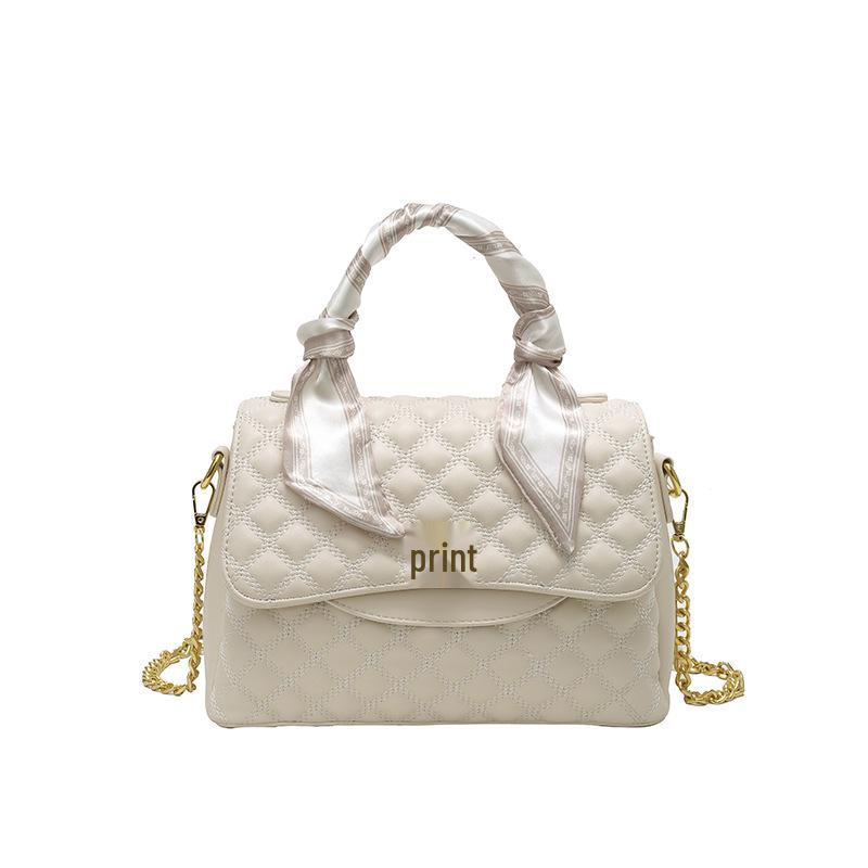 2025 Diamond Lattice Large Capacity Lock Buckle Tote Handbag - Women s Shoulder & Crossbody Bag