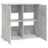 vidaXL Gray Concrete Aquarium Stand 81 x 36 x 73 cm Engineered Wood