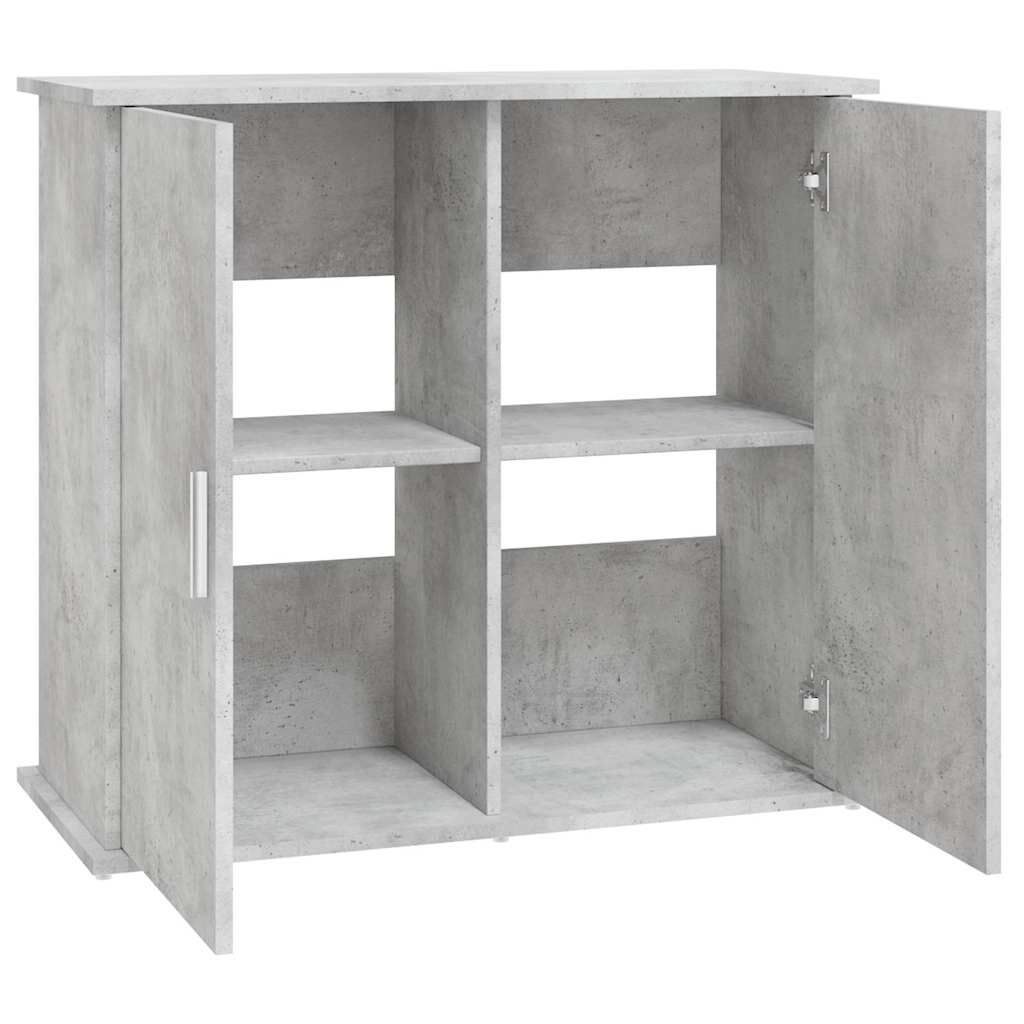 vidaXL Gray Concrete Aquarium Stand 81 x 36 x 73 cm Engineered Wood