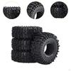 4 Pieces RC Tires,Wheel Tires,1:18 Spare Parts,Wheel Tyre Rubber Tire for Vehicles,RC Hobby