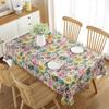 Floral Tablecloth Rectangular Floral Plant Natural Landscape Decor Tablecloth Decorations for Home Kitchen Dining Room Banquet