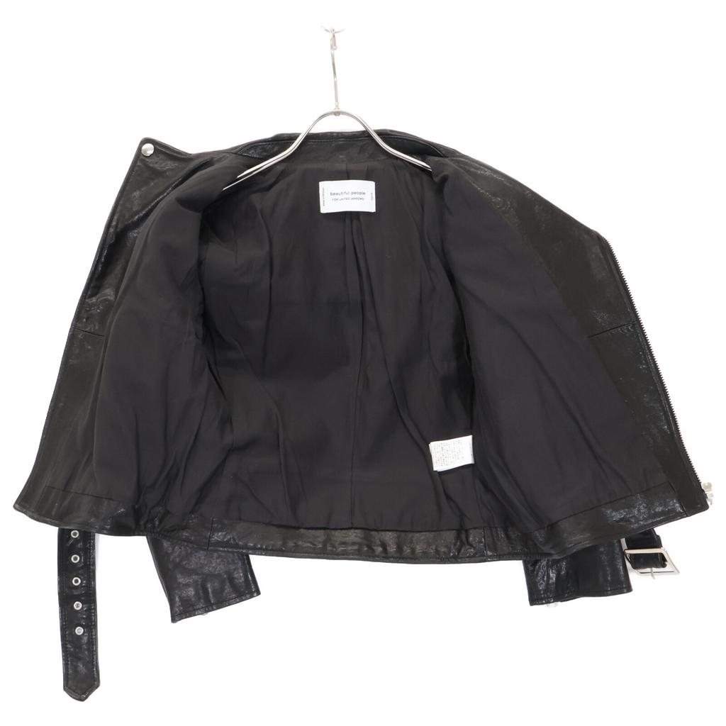 beautifulpeople 1260402401 Black Leather Riders Jacket Jacket 140 blackUsed