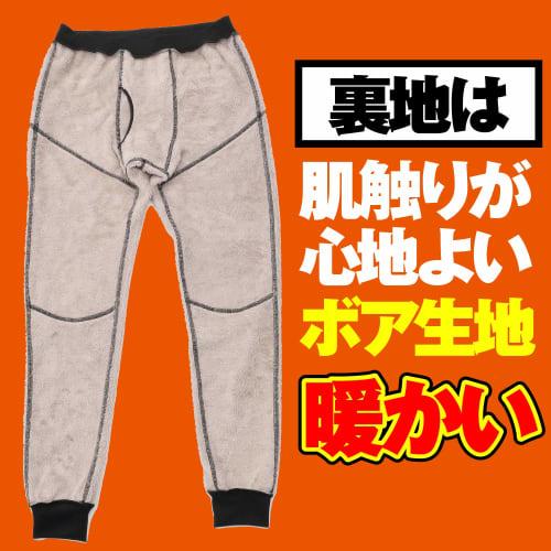 Daytona Motorcycle Inner Pants, Autumn/Winter, Boa Included, Windproof, Cold Protection, DI-008FA, Black, L Size 31944