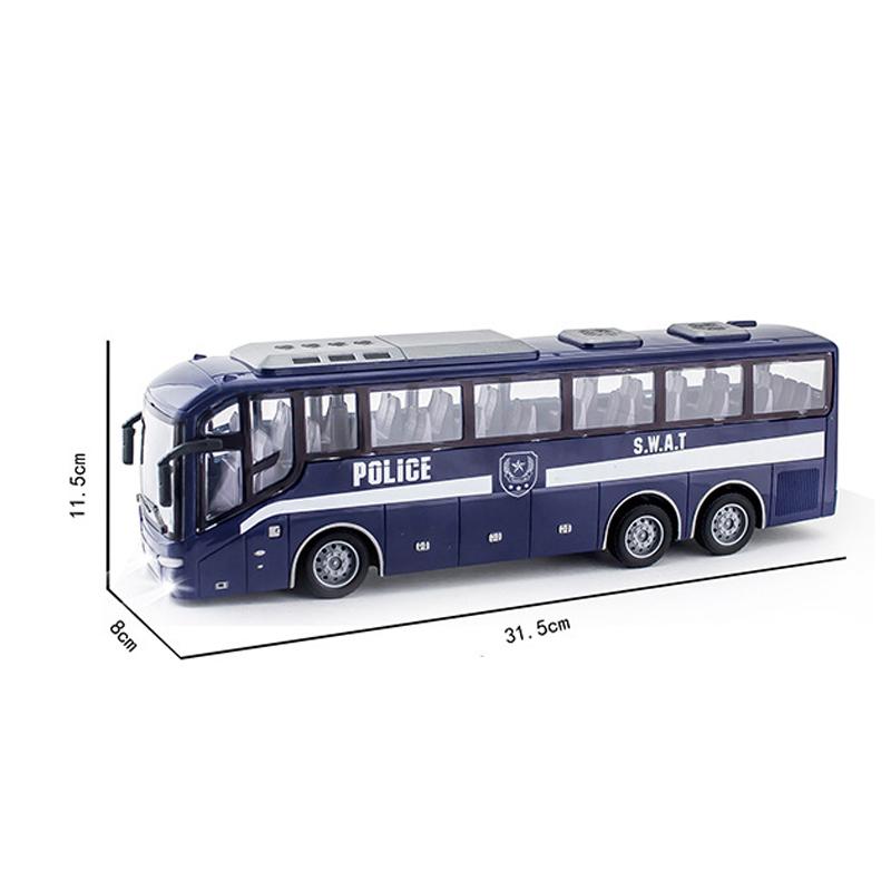 1/30 Tālvadības elektriskais autobuss ar gaismām