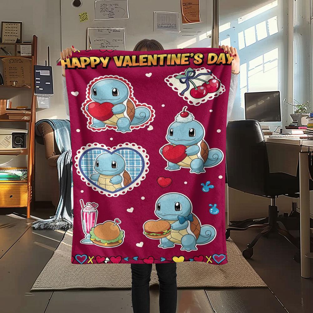 

1Pc Pokemon cake dress Print Flannel Blanket, High quality Comfortable for All Seasons, Home Decor, Warmth and Comfort, Perfect for Christmas Gifts 80cm x 120cm