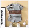 Children's Short Sleeved Set, Thin Boys's and Girls's T-shirts, Shorts, Summer Children's Clothing