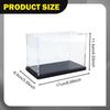 Motorrad Modell Vitrine Motorrad Box 1/24 Staubdicht und Schwarze Basis Arbeitsplatte