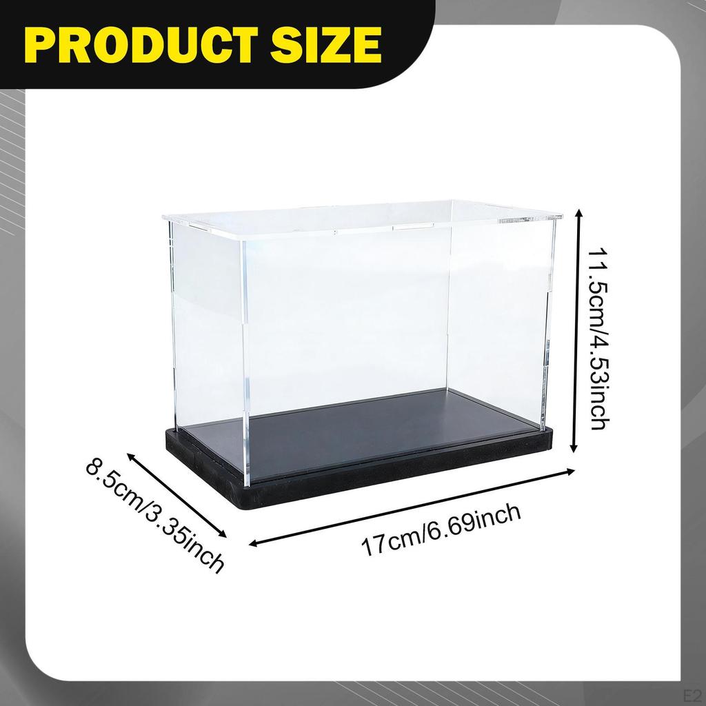Motorrad Modell Vitrine Motorrad Box 1/24 Staubdicht und Schwarze Basis Arbeitsplatte