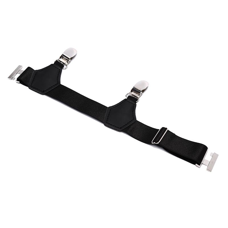 Jarretières de Chaussettes pour Hommes Élastiques Maintiens de Chaussettes Clip de Ceinture Bretelles Réglables Accessoires