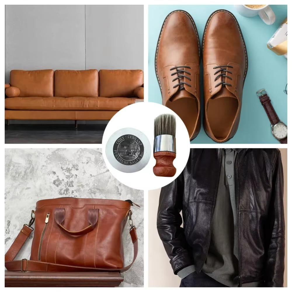 Protective Leather Refurbish Salve Wise Owl Leather Cleaner Multipurpose Furniture Salve