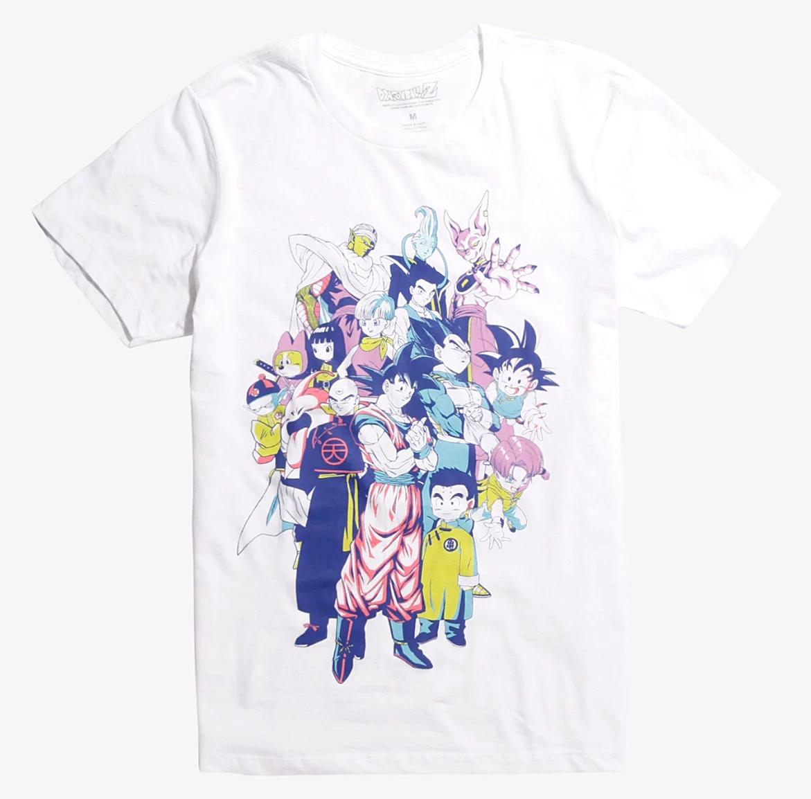 Anime DRAGON BALL Z SUPER GROUP T-Shirt NEW Authentic & Official S