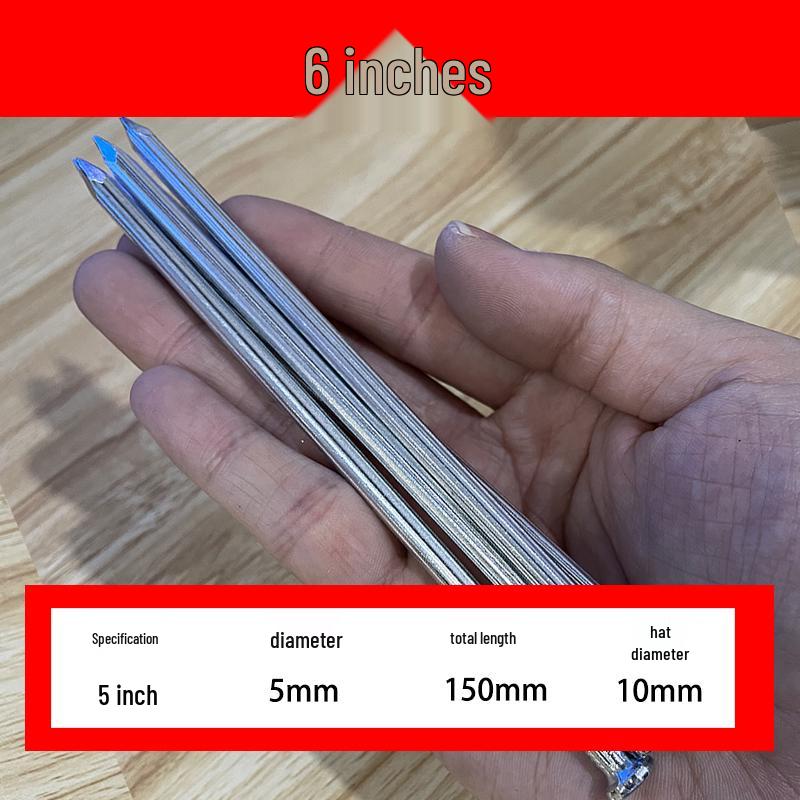 Multi-Purpose Steel Nails for Hanging Pictures and Frames on Concrete or Wood Walls