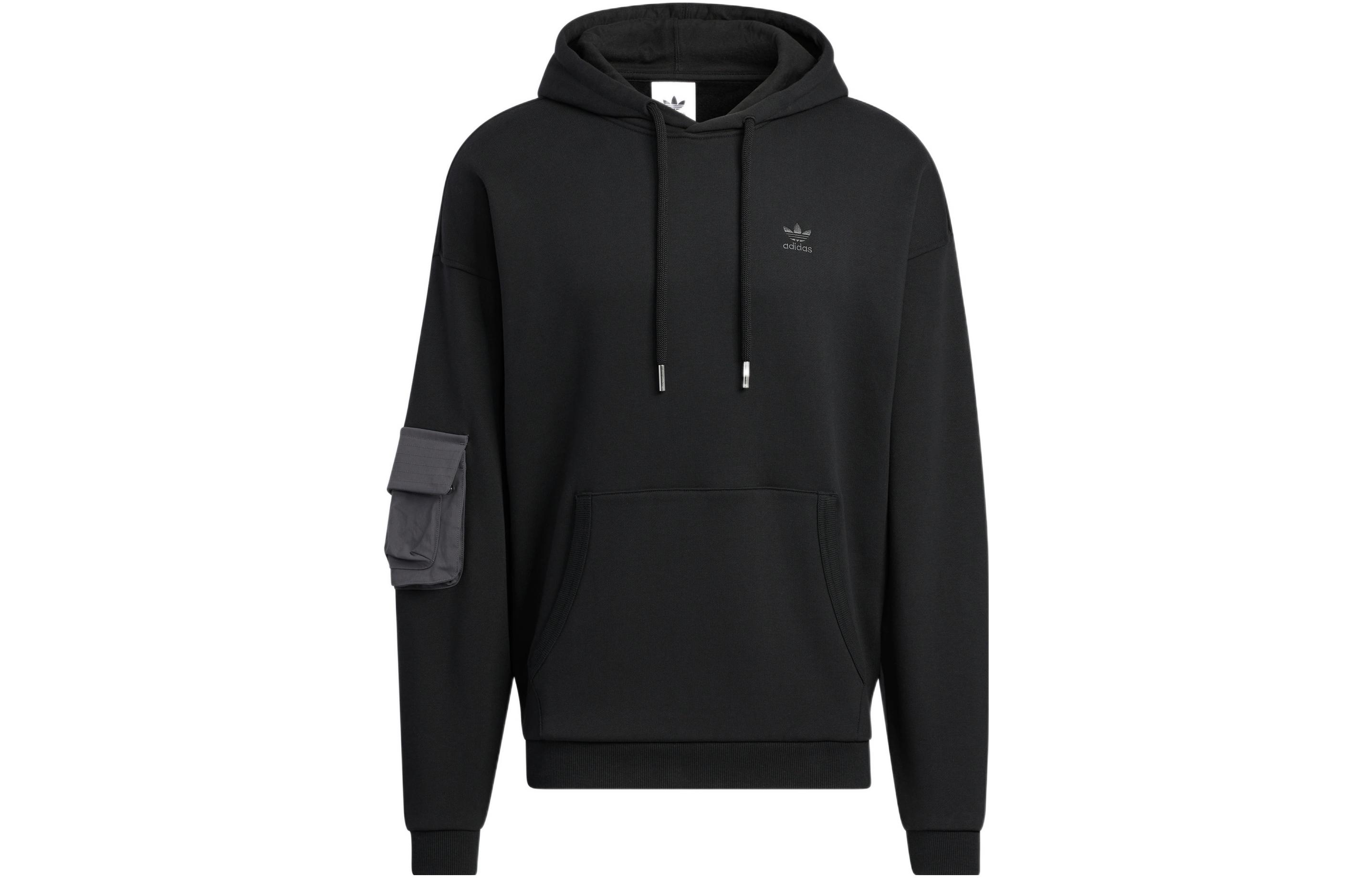 Adidas Originals Sweatshirts Men s Black Hooded Moderate Regular IC8157 S