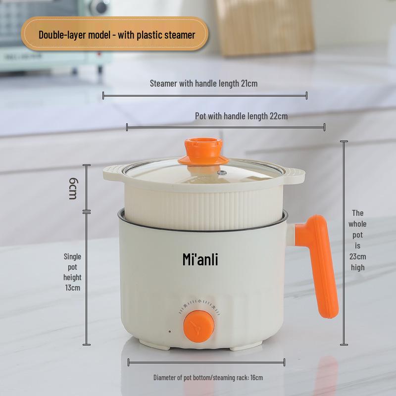 Mini multicooker electric multifuncțional: Gătește la abur și gătește pentru o persoană, Ideal pentru cămine