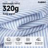 MINISO Men's Thermal Oxford Striped Shirt