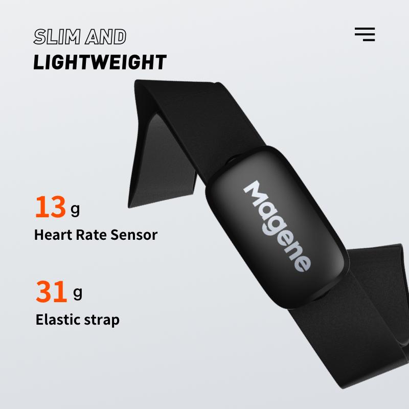 Magene H64 Heart Rate Monitor Mover Bluetooth ANT Sensor With Chest Strap Computer Bike Wahoo Garmin BT Sports