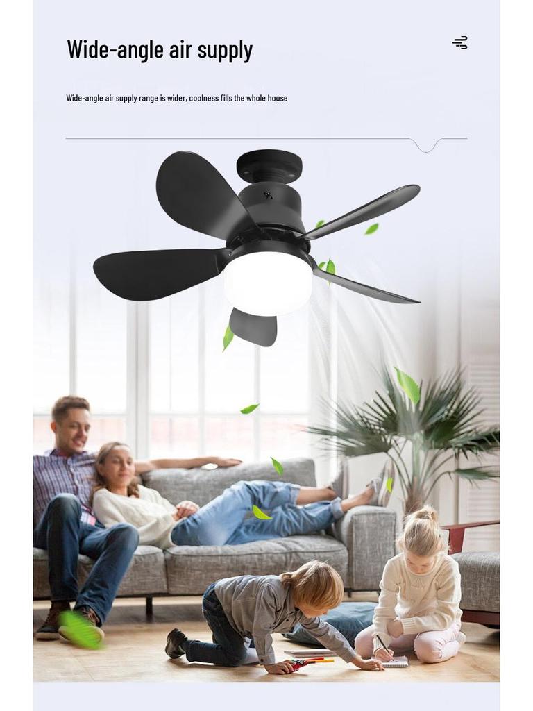 Dimmable LED Ceiling Fan Light - Adjustable Speed E27 Screw for Kids' Room