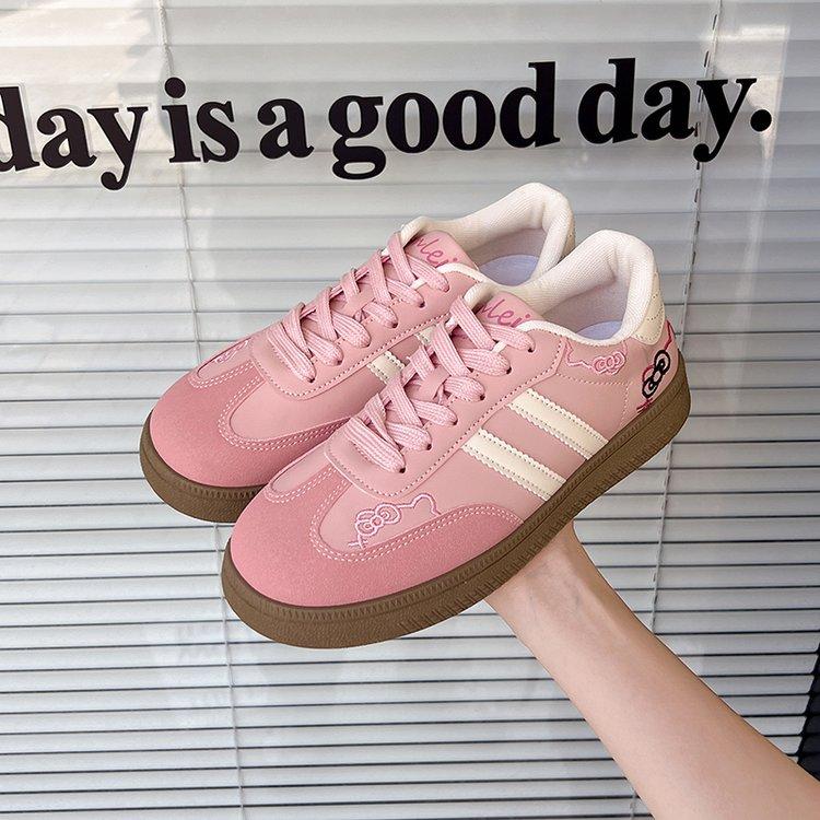 Fashion Women's Casual Outdoor Lace UpSport Shoes 2025 Spring Autumn Designer Korean Round Toe Sneakers Vulcanized Shoes Tenis De Mujer