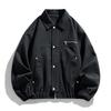 Men's Lapel Advanced Sense With Everything Solid Color Jacket Trend Plus Size Loose Casual Coat