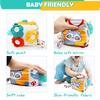 Baby Busy Cube Sensory Toys Activity For Toddlers Learning Educational Toys Developmental With Mirror Soft Infant 0-3 years