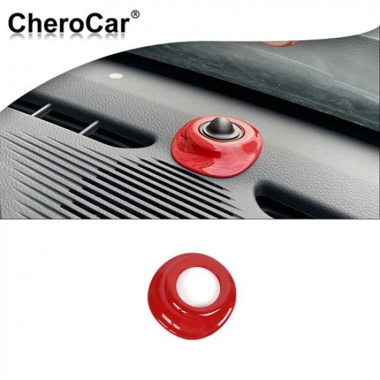 Automatic Headlight Sensor Trim Cover for Dodge Challenger 2015-22 Red Interior
