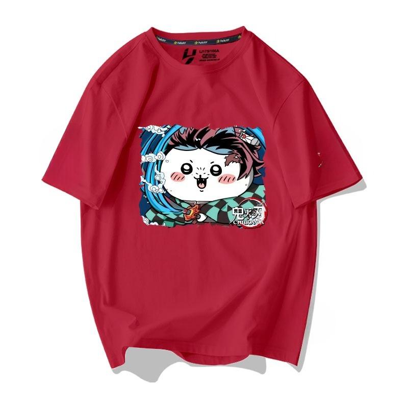 Chiikawa Personaj Drăguț Ventilator Merch Tricou Unisex Gât Rotund Croială Largă Casual Vară Mânecă Scurtă Tineret Harajuku Streetwear Top Zilnic