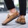Large Size Handmade Split Leather Shoes Men Loafers Comfortable Casual Driving Shoes Moccasins Man Shoes