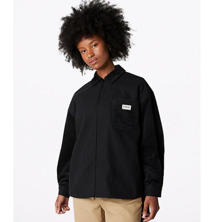 Converse Jackets Women's Ink Black Lapel Moderate Other 10023050-A03
