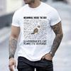 Physics Science Nerd Geek T Shirt Men Women T Shirts Hip Hop Streetwear Funny Cat Escape Plan Science Design Fashion Clothing