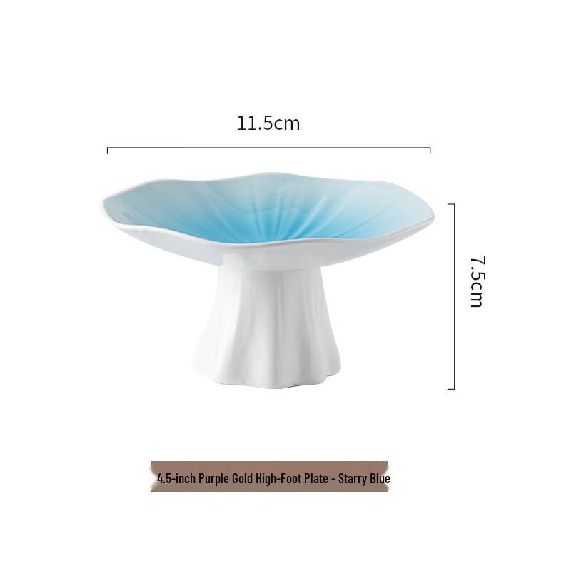

Zen-Inspired Ceramic High-Footed Serving Plate