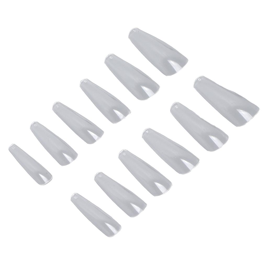 240pcs Artificial Ultra Thin Nail Tips Transparent False Nail Extension Tips Clear Nail Tips