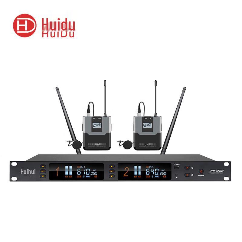 Беспроводная система с двумя петличными микрофонами Huido MR-670 (Китайская версия)